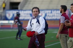 Making pregame rounds before a nationally-televised Penn Football game in 2017.